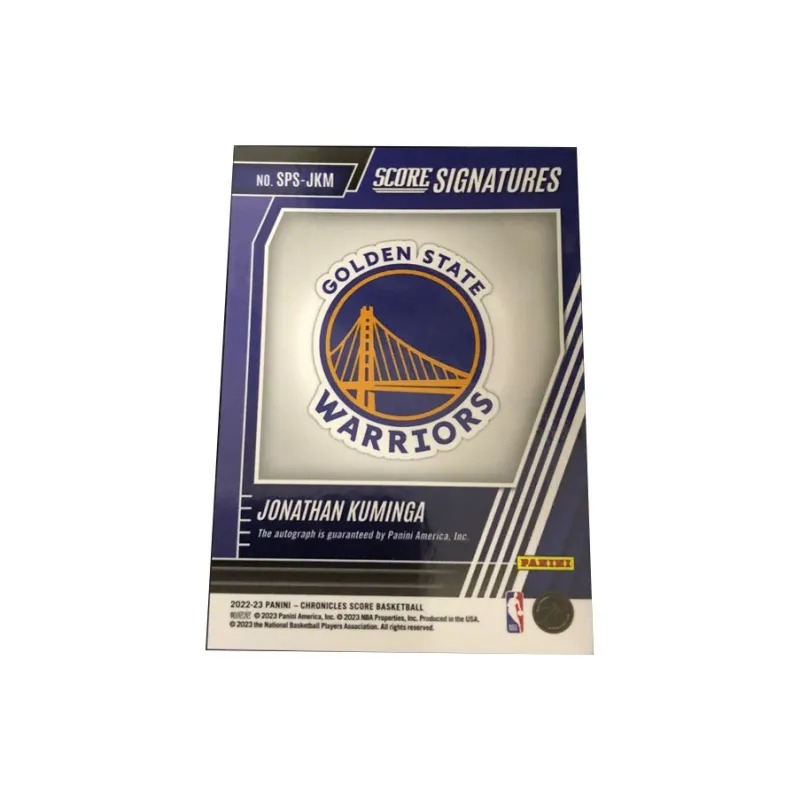 PANINI 2022 23 Chronicles Jonathan Kuminga Jonathan Kuminga Green Bubbles Kuminga Player Card Sports Cards 1 Pc-1