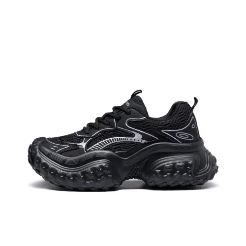 Mulinsen Anti Slip And Wear Resistant Height Increasing Low Top Chunky Sneakers Women's