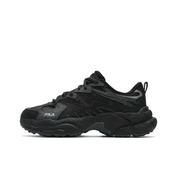 FILA Fern Anti Slip Wear Resistant Low Top Casual Shoes Women's Black Gray