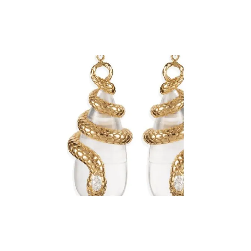 Jacquie Aiche 14kt Yellow Gold Sophia Diamond Dangle Earrings-1
