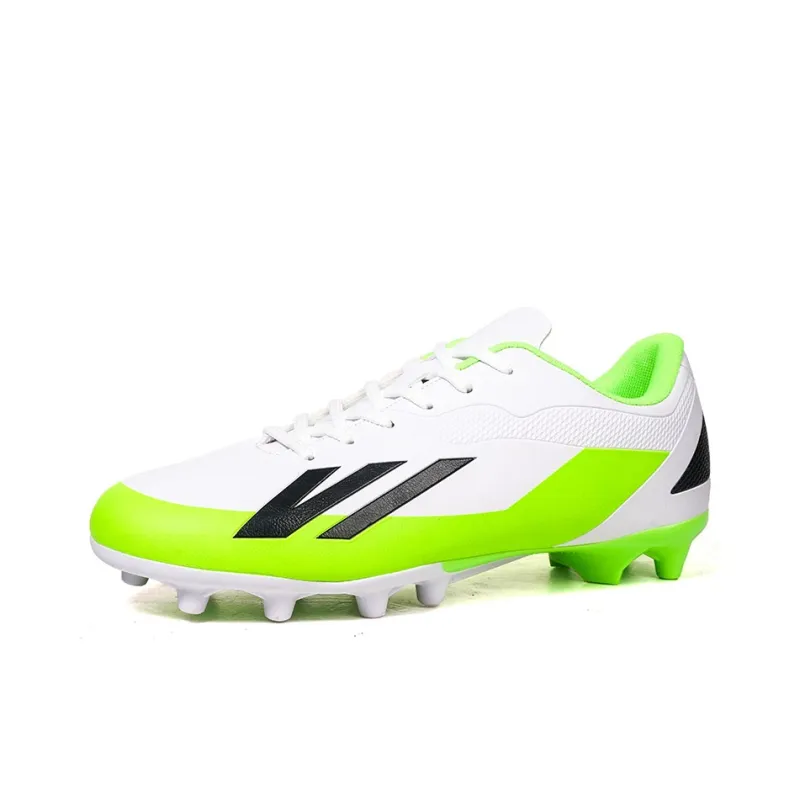 QIUTEXIONG Soccer Shoes Unisex Low Top White Neon Green/Royal Blue Lake Blue/Black Royal Blue/Orange Red Neon Yellow-1