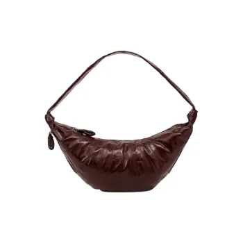 Lemaire Cotton Shoulder Bag Tubas Unisex Chocolate