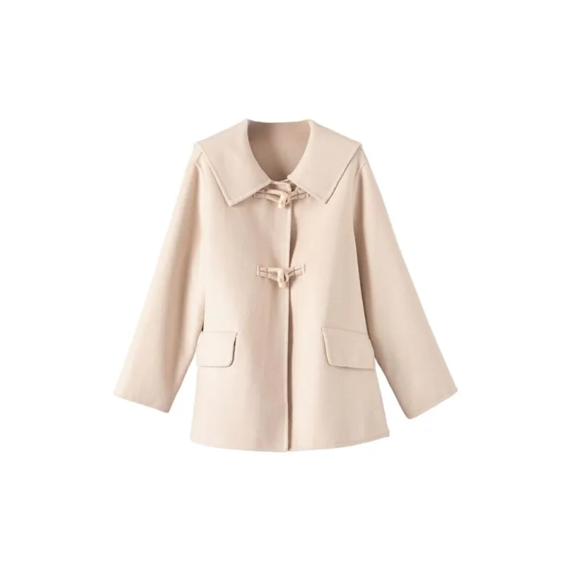 Late White Coat Women's Apricot-0