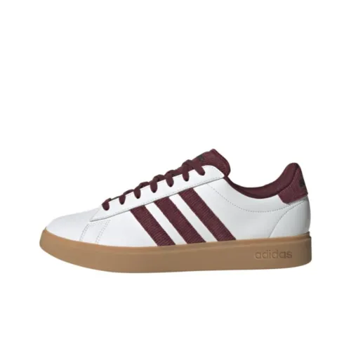 Adidas GRAND COURT 2.0 Anti Slip Wear Resistant Low Top Skateboard Shoes Men's White