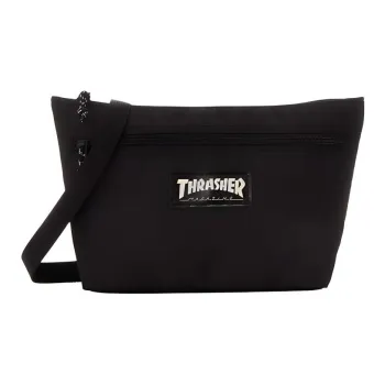 Thrasher Polyester Shoulder Bag Crossbody Bag Regular Unisex Black