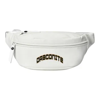 DRACONITE PU One Shoulder Crossbody Bag Sling Bag Fanny Pack Regular Unisex White