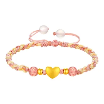 Lao Feng Xiang Gold Bracelet Women's