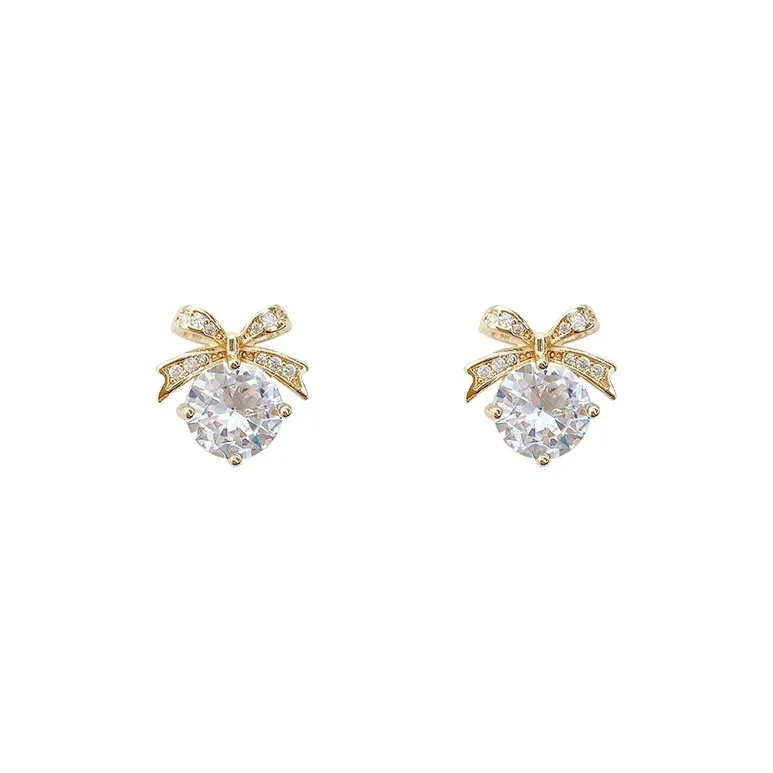 DJIN 925 Silver Needles Stud Earrings Women's-0