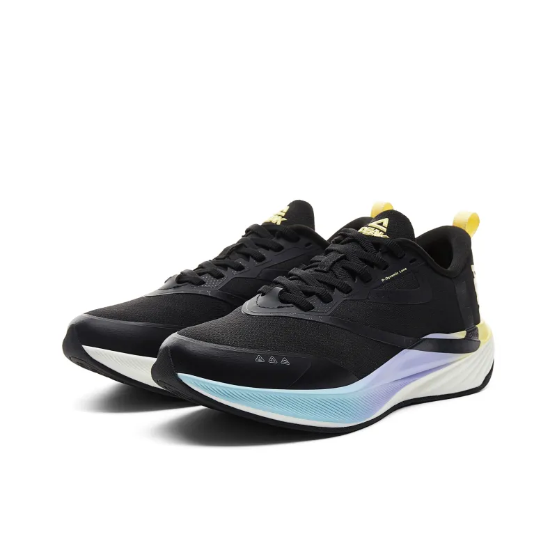PEAK Cushioning Anti-Slip And Wear-Resistant Rebound Anti-Rollover Low-Top Running Shoes Women's Black Lavender-2