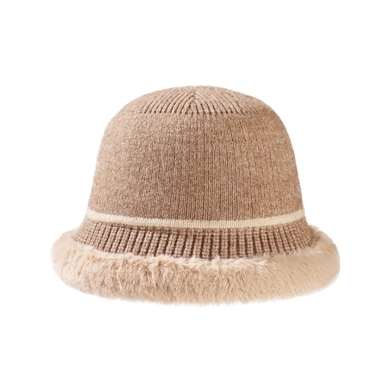 CARDANRO Knitted Fabric Blend Beanies Women's-3
