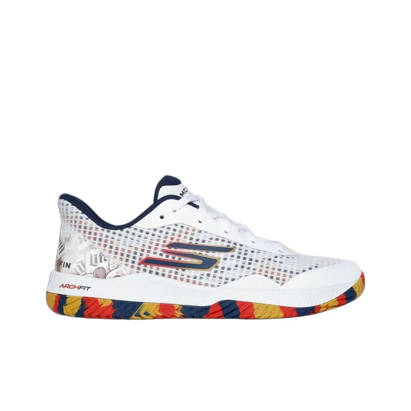 Miller Lite x Skechers Viper Court Pro Anti-Slip Wear-Resistant Low-Top Training Shoes Men's White-1