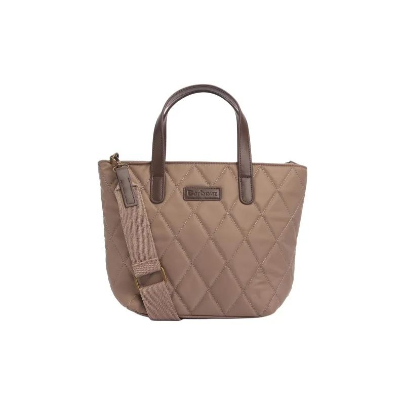 BARBOUR Nylon Tote Bag Shopping Bag Shoulder Bag Crossbody Bag Handbag Mini Women's Brown-0
