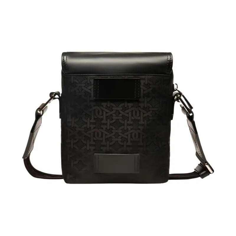 BALLY Fabric With Leather Briefcase Shoulder Bag Crossbody Bag Men's Black-1