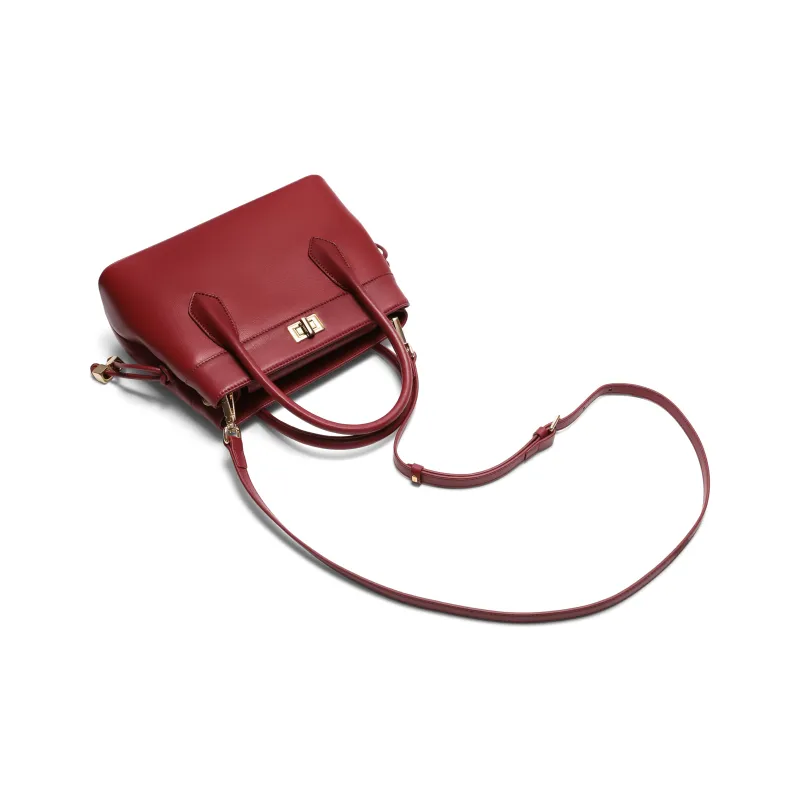 BELLE Cow Leather One Shoulder Handbag Medium Size Women's Multicolor-9