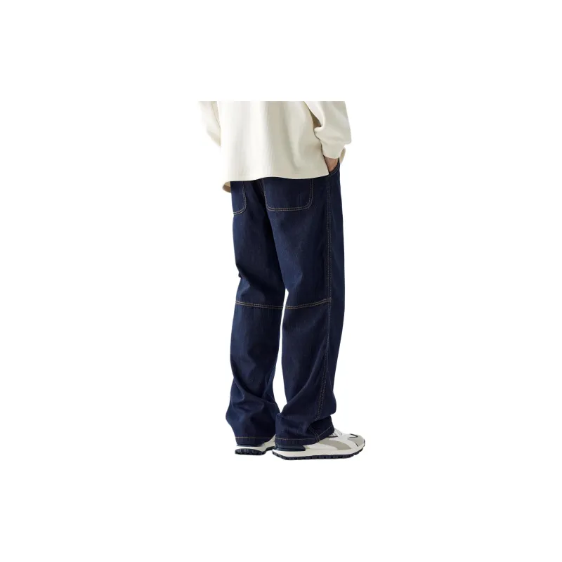 SONGS ALONG Jeans Unisex Azure Blue-1