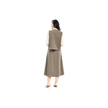 SMEN Skirt Set Women's Sandy Umber