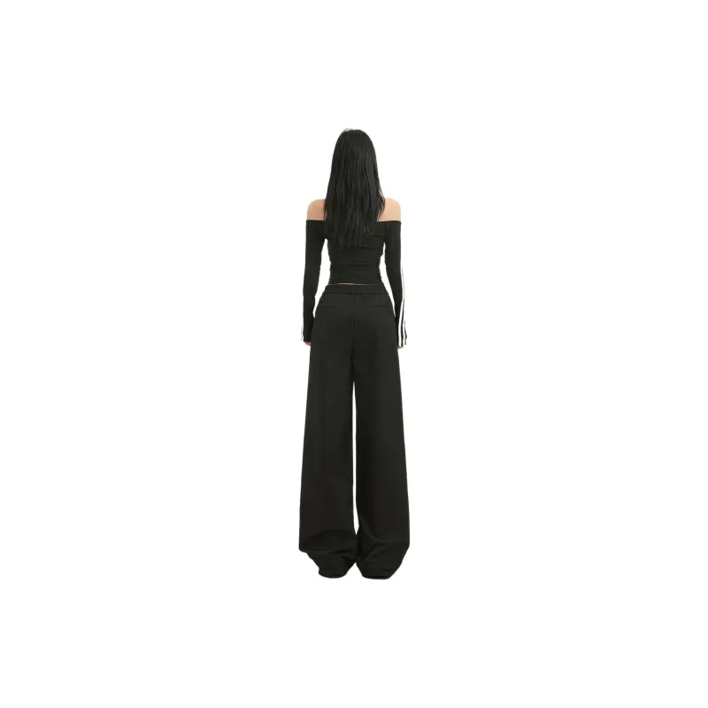 FHMY Casual Pants Women's Black-0