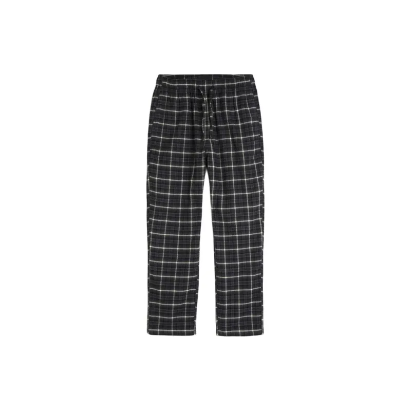 Hollister Pajama Pants Men's Dark Gray Check-0