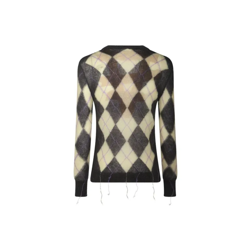 MARNI Argyle V neck Sweater-1