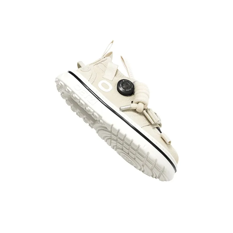OETZI Ultra light Series 1 Anti Slip Wear Resistant Low Top Skateboard Shoes Unisex Beige-4