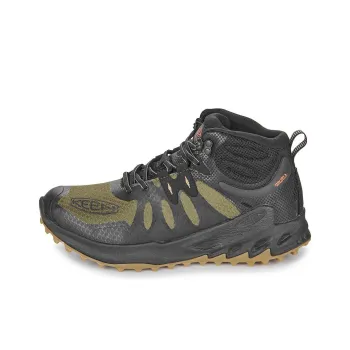 KEEN Zionic Anti Slip Wear Resistant High Top Hiking Shoes Men's Gray Green