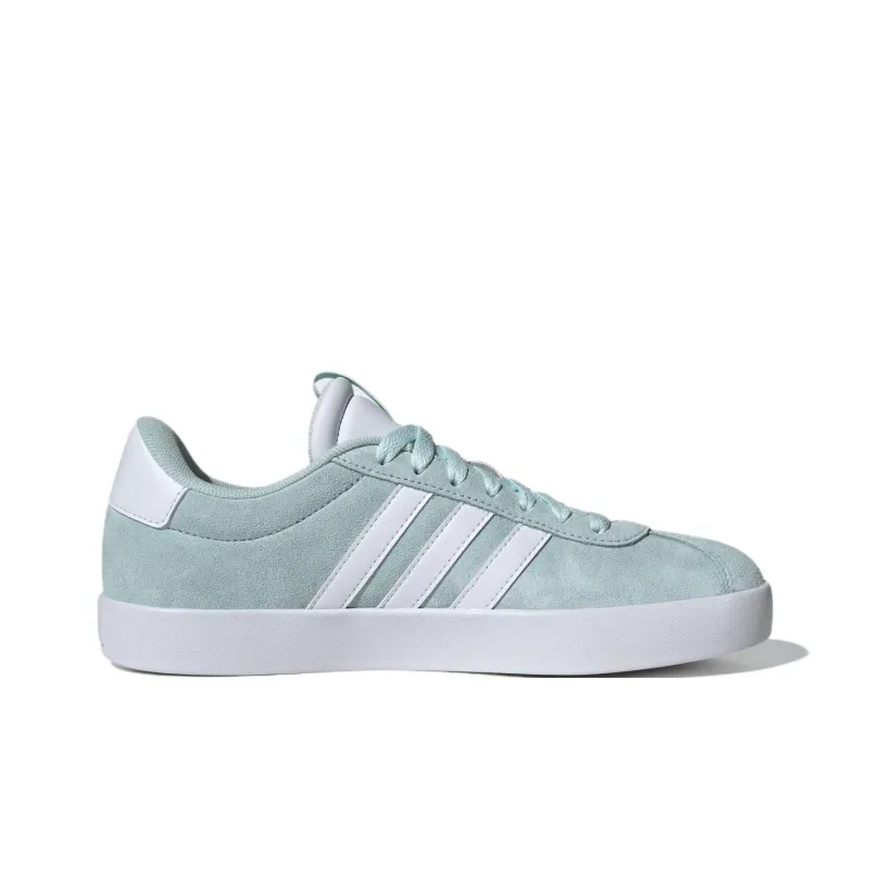 Adidas VL COURT 3.0 Anti Slip Wear Resistant Low Top Skateboard Shoes Women's Green White-1