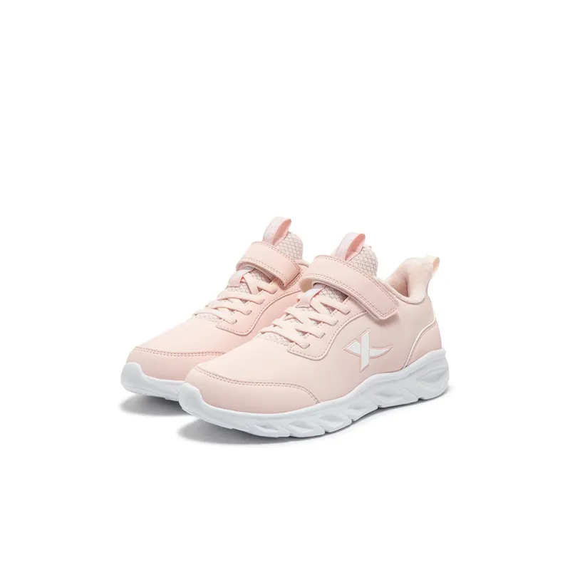 XTEP Anti Slip Wear Resistant Low Top Kids Lifestyle Shoes Pastel Pink Kids'-1