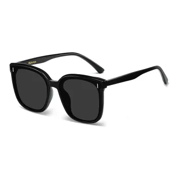 HLA TR/Memory Plastic Square Sunglasses Unisex