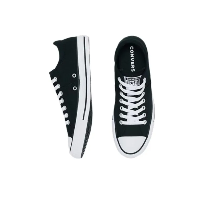 Converse CHUCK TAYLOR Anti Slip Wear Resistant Low Top Canvas Shoes Women's Black-3