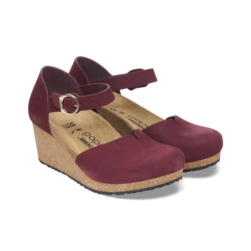 Birkenstock Mary Ring-Buckle Casual Single Shoes 4cm Women's Red-3