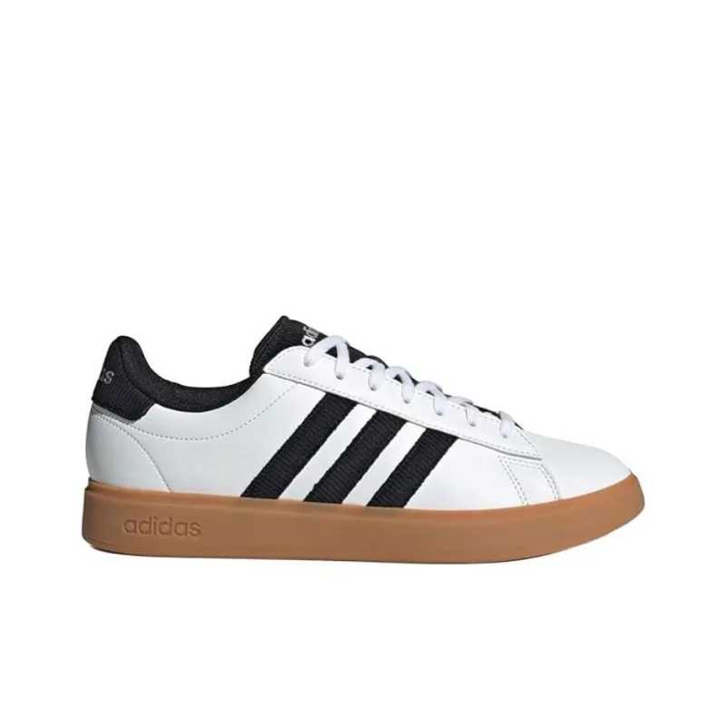 Adidas GRAND COURT 2.0 Anti Slip Wear Resistant Low Top Skateboard Shoes Men's White Black-1