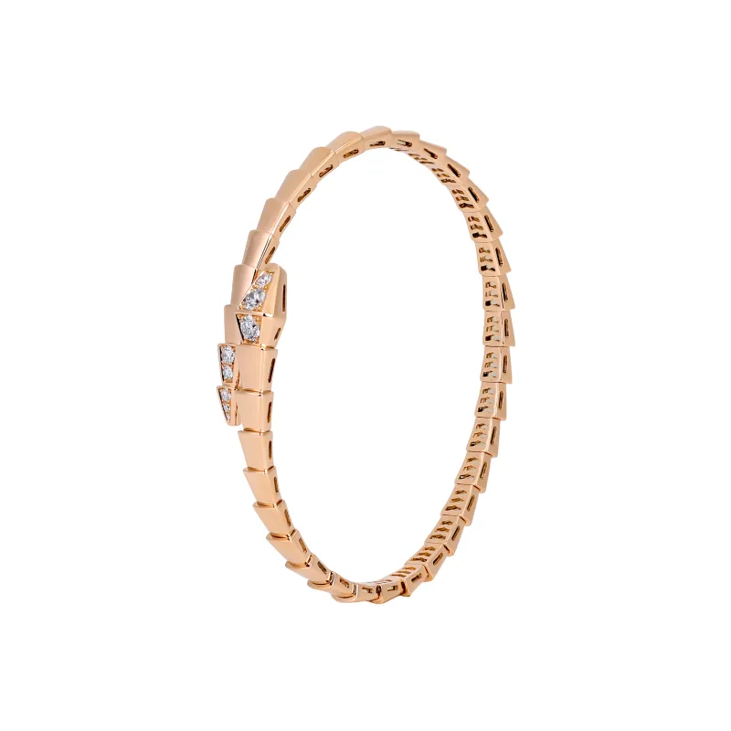BVLGARI 18K Rose Gold Bangles Women's Rose Gold-0