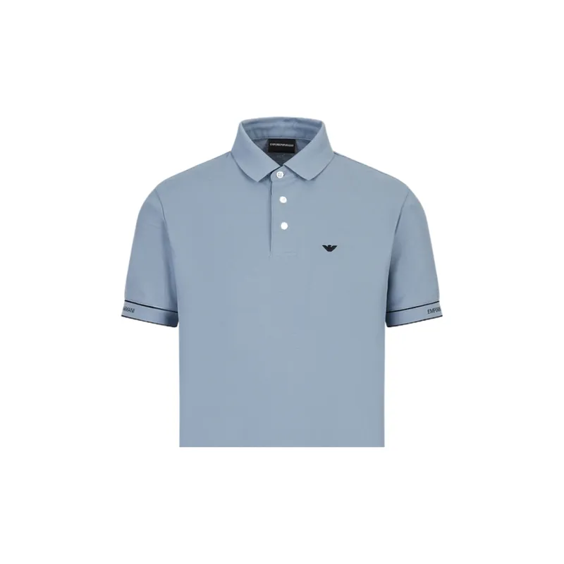EMPORIO ARMANI Polo Shirt Men's Light Blue-4