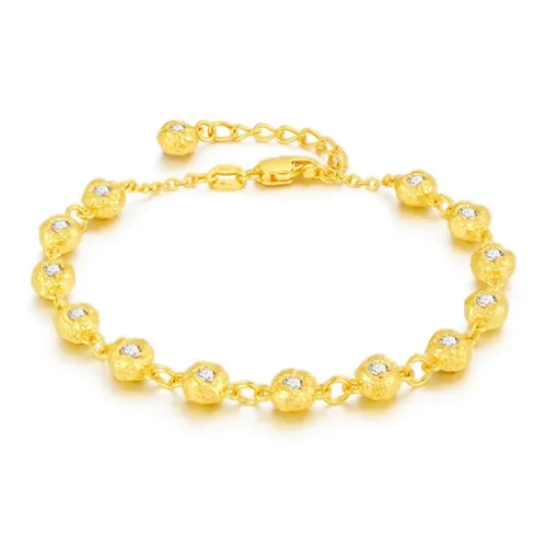 MCLON Radiant Star Collection Solid Gold Priced In Gram Gold Bracelet Women's