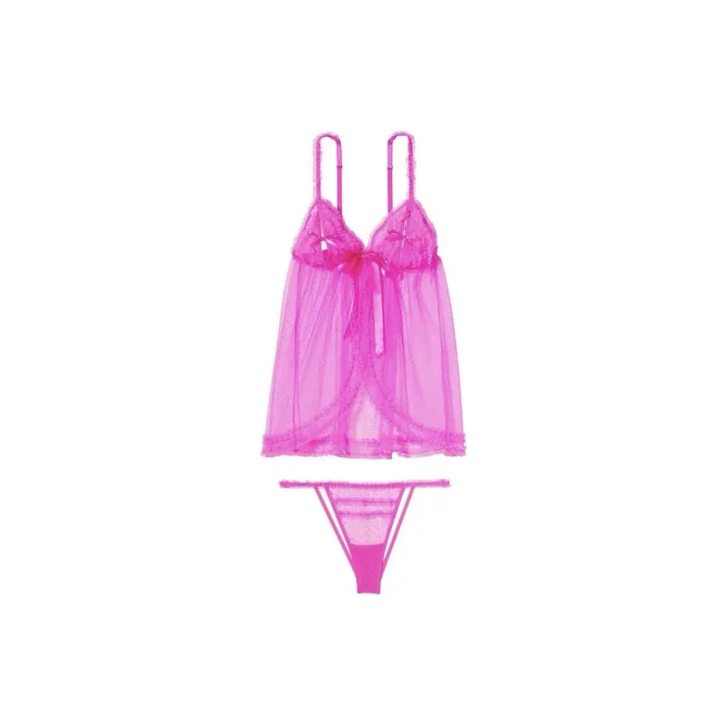 Victoria's Secret Pajama Set Women's Fuchsia-0