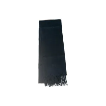 Mulberry Milu Wool Knit Scarves Men's Black