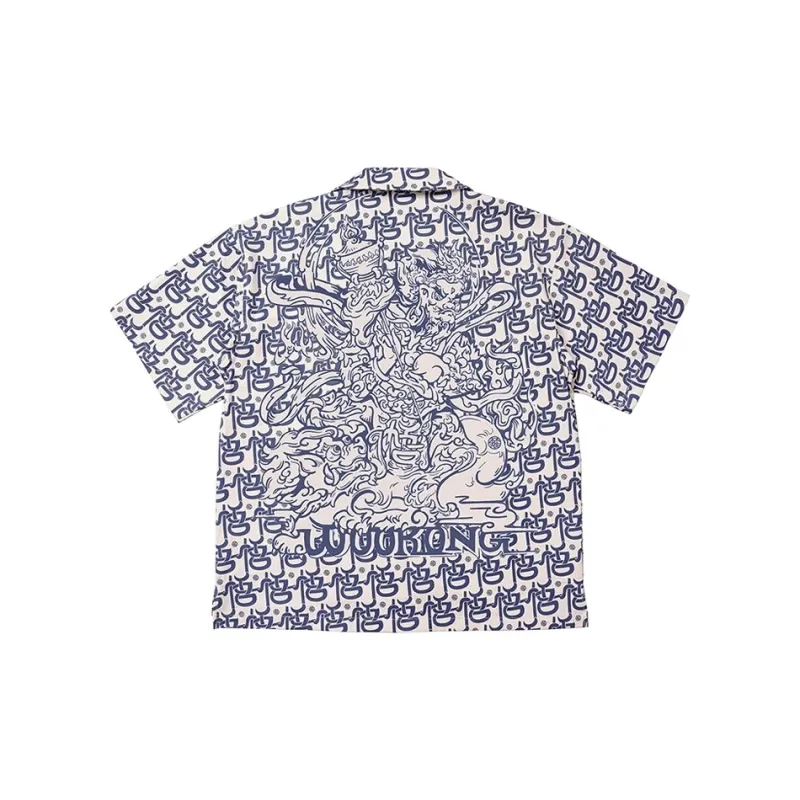 WOOKONG Shirt Unisex Multitude Deity Print-1