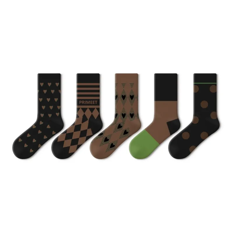 Primeet Mid Calf Socks Women's 5 Pack-4