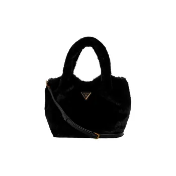 GUESS Fabric One Shoulder Handbags Medium Size Women's Black