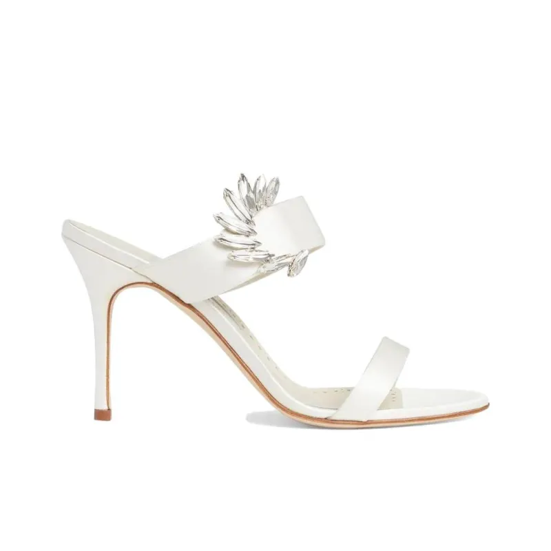 MANOLO BLAHNIK Maysale Suede Mules-1