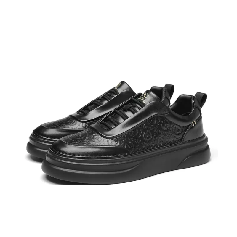 AOKANG Air Force One Series Skateboard Shoes Men Low Top Black, White-14