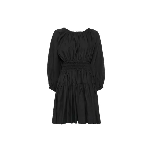 Molly Goddard Long-Sleeved Dresses Women's Charcoal Gray