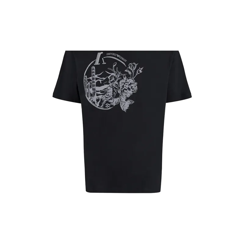 EMPORIO ARMANI SS22 T Shirt Men's Black-3