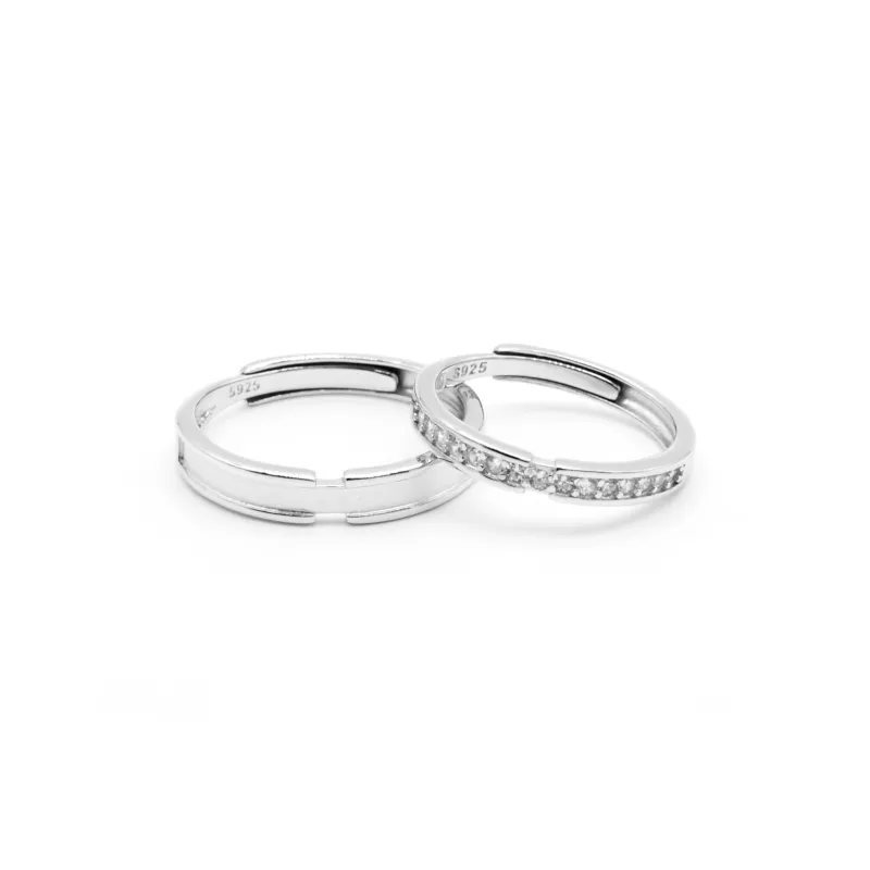 DAP 925 Silver Zircon Rings Unisex-1
