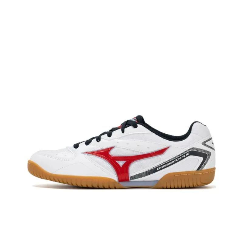 Mizuno Crossmatch Plio RX 4 Anti Slip Wear Resistant Low Top Training Shoes Unisex White Black-0