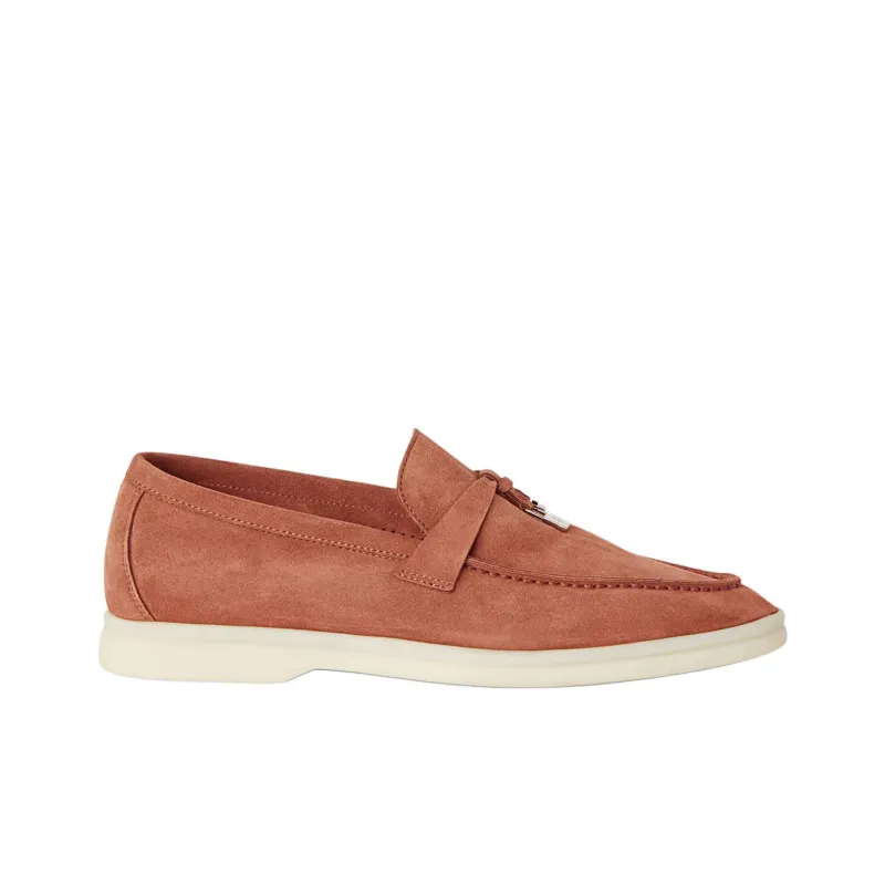Loro Piana Loafers Women's Gray Orange-1