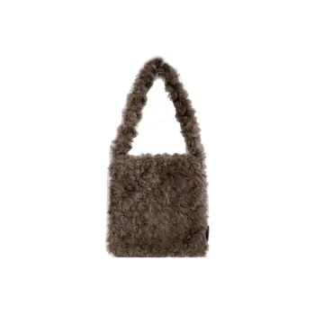 GOX Faux Fur Shoulder Bag Regular Women's Gray Brown