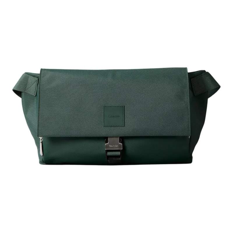 CALVIN KLEIN Recycled Fabric Shoulder Bag Crossbody Bag Men's Green Palm-0