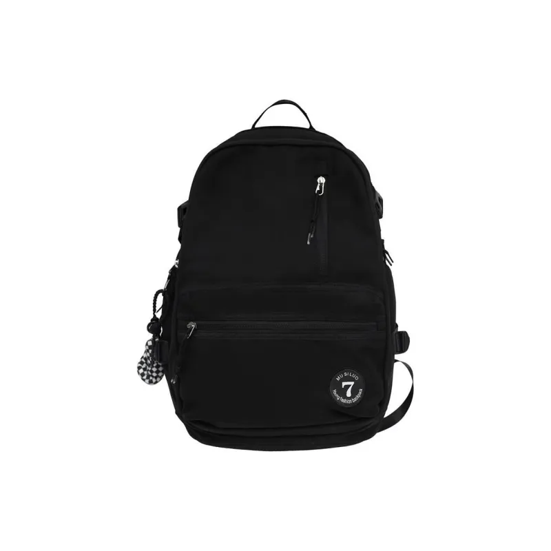 ERANGBEAR Nylon Backpack Unisex Pink/Red/White/Black-5