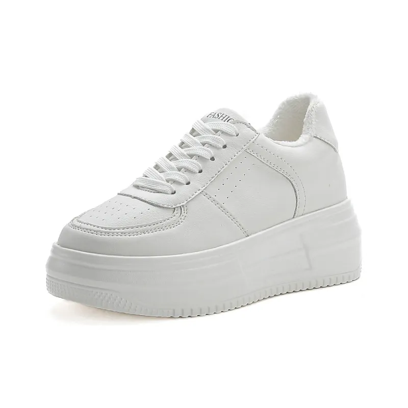 REIHUNG Slip Resistant Water Resistant Cushioned Wear Resistant Height Increasing Low Top Skateboard Shoes Women's-12